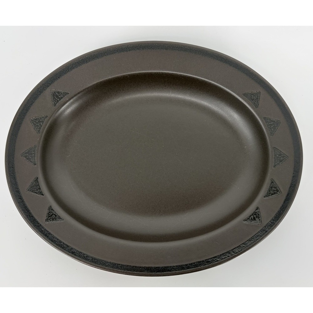 Pfaltzgraff Midnight Sun Oval Serving Platter  14.5" USA Made Stoneware